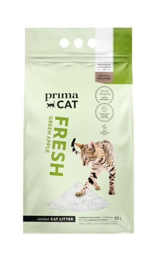 PrimaCat Katzenstreu, hygienisch, mit Apfelduft, langanhaltender Ton, 10 l (8,7 kg) von prochoice Professional's Choice