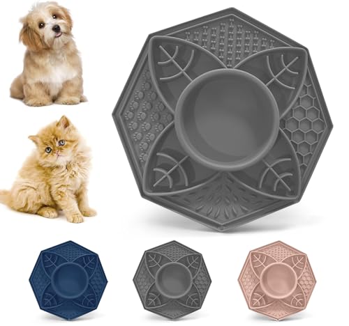 pucho PuchoⓇ Slow Feeder-Näpfe für Hunde und Katzen. Silikon-Puzzle in modernem Design, lebensmittelecht, BPA-frei. Für gesunde Ernährung, verhindert Verschlucken und Ersticken. rutschfest und von pucho