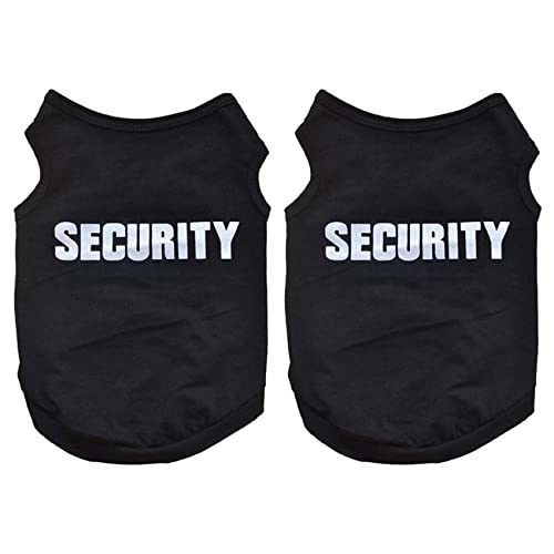 puissant 2 x Haustier-Winterkleidung für Welpen, Hunde, T-Shirt, Mantel, Pullover, Bekleidung "Security", von puissant