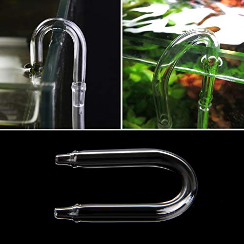 pumpumlia Glasverbinder für Aquarien, U-Form, Fisch für Luftschlauch, Metallrohr für 4 mm Innendurchmesser, Luftleitungsschlauch pumpumlia Glasverbinder für Aquarien, U-Form, Fisch für Luftschlauch, Metallrohr für 4 mm Innendurchmesser, Luftleitungsschlauch von pumpumlia