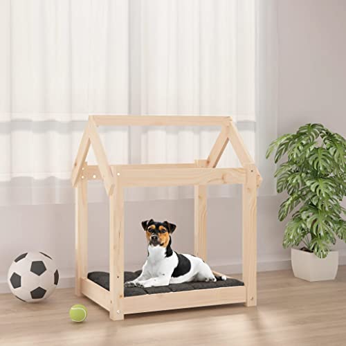 puraday Hundebett 61x50x70 cm Massivholz Kiefer Hundebetten Katzenbett Dog Bed Hundehütte Indoor Cat Bed Bequeme Haustierbett Im Wohnzimmer Oder Schlafzimmer Platziert Zeitloses Design von puraday