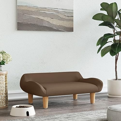 puraday Hundebett Braun 70x40x24 cm Stoff Hundesofa katzensofa Katzenbett Dog Bed Cat Bed Bequeme Haustierbett Kann Im Wohnzimmer Oder Schlafzimmer Platziert Werden Stilvolles Design von puraday