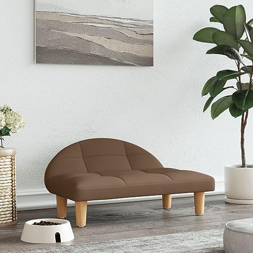 puraday Hundebett Braun 70x52x30 cm Stoff katzensofa Hundesofa Katzenbett Dog Bed Cat Bed Bequeme Haustierbett Stilvolles Design Kann Im Wohnzimmer Oder Schlafzimmer Platziert Werden von puraday