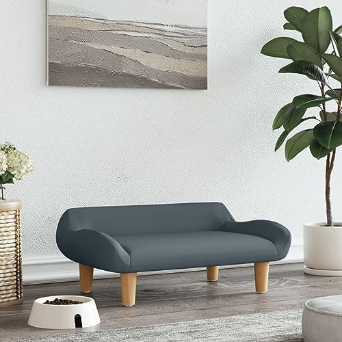 puraday Hundebett Dunkelgrau 70x40x24 cm Stoff Hundesofa katzensofa Katzenbett Dog Bed Cat Bed Bequeme Haustierbett Kann Im Wohnzimmer Oder Schlafzimmer Platziert Werden Stilvolles Design von puraday