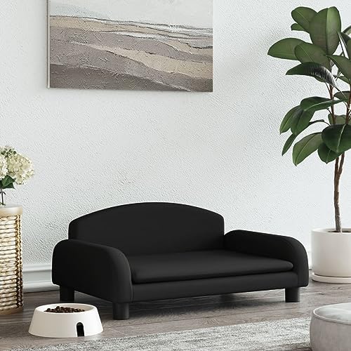 puraday Hundebett Schwarz 70x45x30 cm Stoff Hundesofa Katzensofa Hundebetten Katzenbett Bequeme Haustierbett Stilvolles Design Kann Im Wohnzimmer Oder Schlafzimmer Platziert Werden von puraday