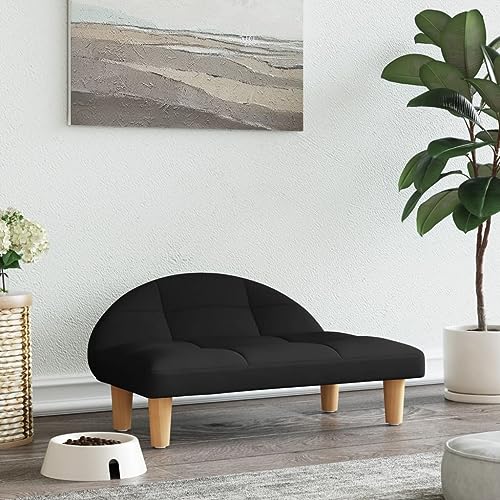 puraday Hundebett Schwarz 70x52x30 cm Stoff katzensofa Hundesofa Katzenbett Dog Bed Cat Bed Bequeme Haustierbett Stilvolles Design Kann Im Wohnzimmer Oder Schlafzimmer Platziert Werden von puraday