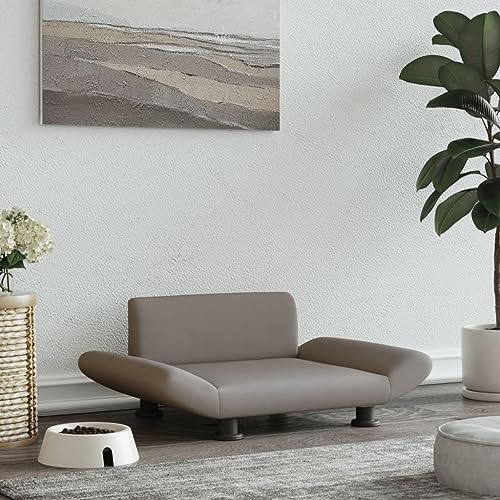 puraday Hundebett Taupe 70x45x28 cm Stoff Hundesofa Katzensofa Hundebetten Katzenbett Bequeme Haustierbett Stilvolles Design Kann Im Wohnzimmer Oder Schlafzimmer Platziert Werden von puraday