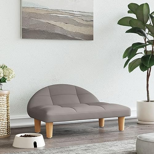 puraday Hundebett Taupe 70x52x30 cm Stoff katzensofa Hundesofa Katzenbett Dog Bed Cat Bed Bequeme Haustierbett Stilvolles Design Kann Im Wohnzimmer Oder Schlafzimmer Platziert Werden von puraday