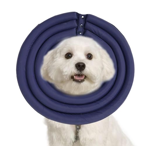 puzzlegame Hundekegelhalsband, Hundeerholungskegel - Comfort Recovery Kegelhalsband für Hunde - Hunde-Erholungs-Halsband, Haustier-Hunde-Erholungs-Donut für große, mittlere und kleine Rassen von puzzlegame