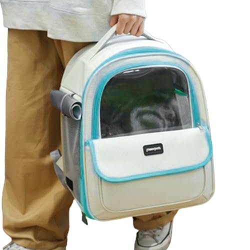 puzzlegame Katzen-Rucksack-Tasche, Luftpolster-Rucksack für Haustiere | Belüftete Katzenrucksacktasche,Bequemes Katzenzubehör für kleine Hundetrage, Katzenwelpen-Rucksacktasche von puzzlegame