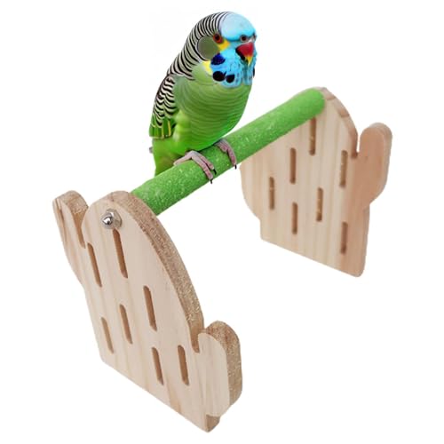 puzzlegame Vogelbarschständer,Papageienbarsch | Spielständer aus Holz für Vögel | Kreatives Vogelkäfig-Übungsspielzeug, Sitzstangen-Spielplatz für Papageien, Wellensittiche, Sittiche, Nymphensittiche, von puzzlegame