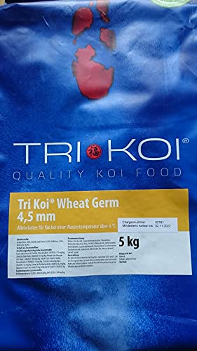 Tri Koi Wheat Germ - leichtes Koifutter für das ganze Jahr - 4,5 mm (5 kg) von qdwq-US