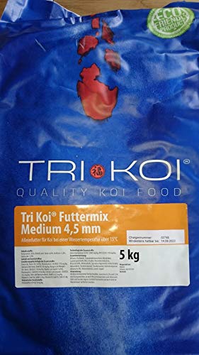 qdwq-US Tri Koi Futtermix ab 15° C - Koifutter aus der Schweiz - 4-5 mm (50 kg) von qdwq-US