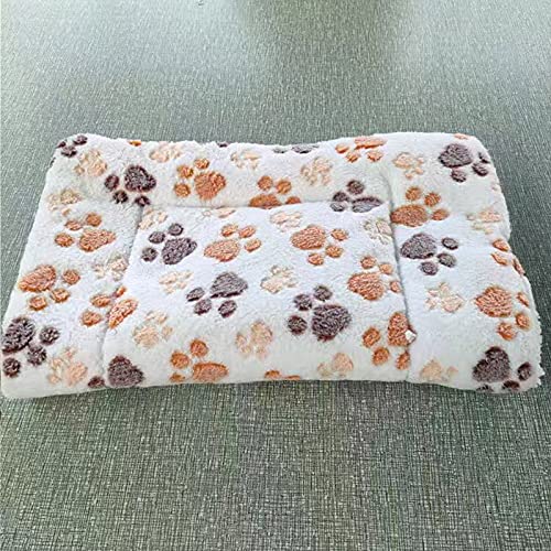 qing yun Ultra weiches Haustierbett, Flanell-Fleece-Hundedecke, waschbar, Welpenkissen, warm und weich, für kleine, mittelgroße und große Hunde und Katzen (55 x 80 cm) von qing yun