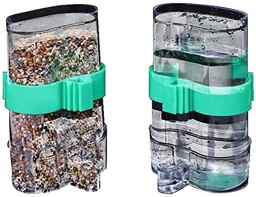 qiuqiu 2St. Vogelhäuschen Vogelhäuschen Vogeltränke Vogelhäuschen Vogelhäuschen Wasserspender Clear Pet Feeder Wasserbecher von qiuqiu