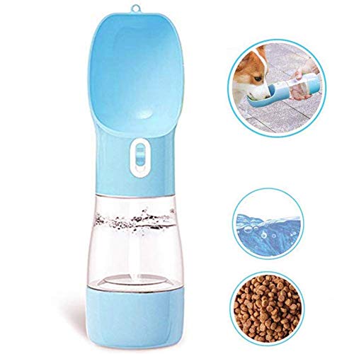 qiuqiu Hund Wasserflasche Reise Hund Wasserflasche Hund Reisezubehör Haustier Outdoor Reise Wasserspender Hund Wasserflasche Mit Schüssel von qiuqiu