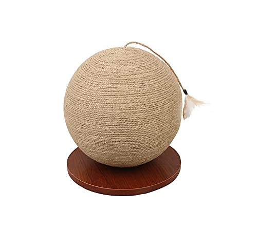 qiuqiu Kaktusball Katzenkratzbaum, Sisal Katzenkratzbaum Kletterer, Kratzfeste Katzenkralle Nagelpolierspielzeug Ball, Interaktives Katzenspielzeug Für Indoor Outdoor von qiuqiu