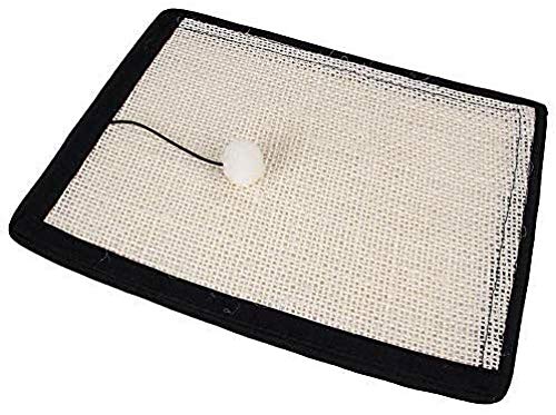 qiuqiu Katzen Kratzmatte Kratzschutz Katzenkratzbrett Eckkratzbrett Sofa Sisal Kratzteppich 40 x 29 cm für Katzen - Couch Katzenkratzmatte für Zimmerecken Eckenschutz von qiuqiu