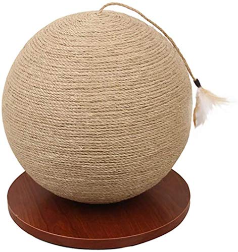 qiuqiu Kratzbaum Turm Katze Kletterrahmen Möbel, Mit Kratzbäumen Und Feder, Sisal Katzenspielzeug Fangball 20 * 24 cm von qiuqiu