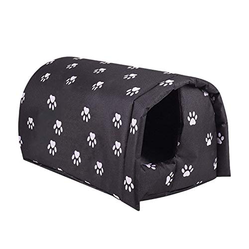 qiuqiu Outdoor Pet House Safe WaterproofCat Nest, Warm Stray Cats Shelter, Pet House Hundezimmer Bett Für Hunde Und Katzen, Oxford Tuch Wasserdicht Sonnenschutz Katzenhaus Haustierzubehör-XL von qiuqiu