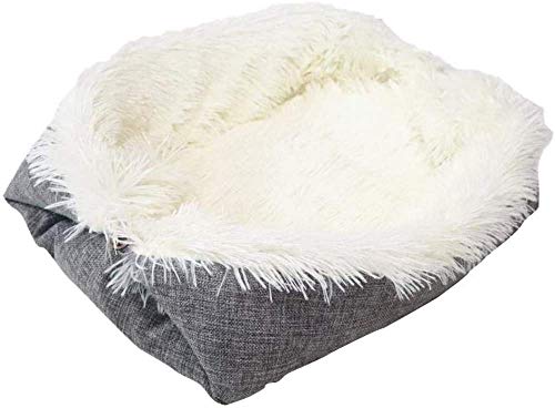 qiuqiu Pet Mat Multifunktionskissen Cabrio Mat Kennel Cat Plüsch Nest Bett Kissen Maschinenwaschbares Katzen- Und Hundebett Kissen Für Den Winterschlaf Wunderbar von qiuqiu