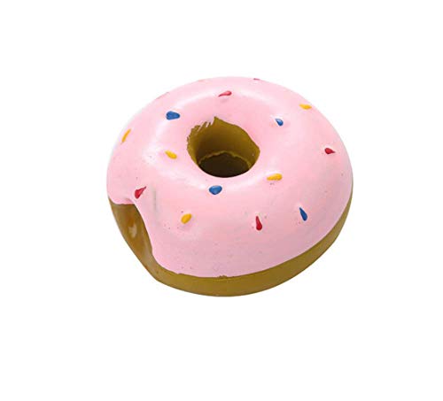 qiuqiu Quietschen Latex Hundespielzeug Donut Form Hund Kauen Spielzeug Training Spielzeug Welpe Molar Spielzeug Haustier Interaktives Spielspielzeug Für Kleine Mittlere Hunde von qiuqiu