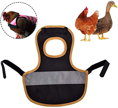 qiuqiu Sattelschürze Haustierweste Geflügelweste Hühnerkleidung Hühnersattelschürze Federschutzhalter Für Hühnerente Hühnerreflektierende Weste Polyester Huhn, Ente Und Gänseweste von qiuqiu