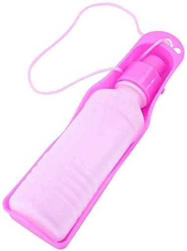 qiuqiu Tragbare Haustierreise Wasserflasche Hunde Katzen Wasserspender Welpe Trinken Füttern Springbrunnen Flasche Haustier Trinken Fütterungswerkzeug Für Haustiere Outdoor Walking 3 Farben von qiuqiu