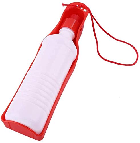 qiuqiu Tragbare Haustierreise Wasserflasche Hunde Katzen Wasserspender Welpe Trinken Füttern Springbrunnen Flasche Haustier Trinken Fütterungswerkzeug Für Haustiere Outdoor Walking 3 Farben von qiuqiu