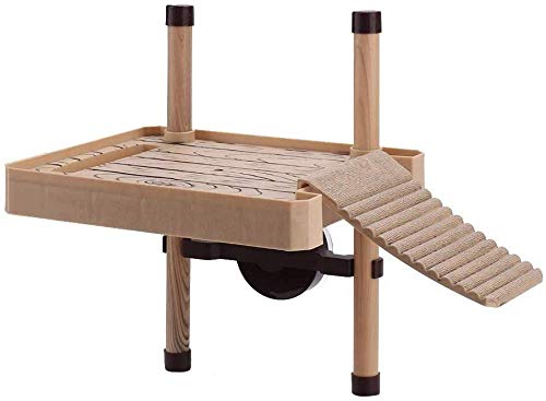 qiuqiu Turtle Floating Platform Dekorativer Reptilienpier Langlebiger Kunststoff Turtle Floating Rock Aquarium Schildkrötenpier Reptile Floating Island Climbing Basking Platform von qiuqiu