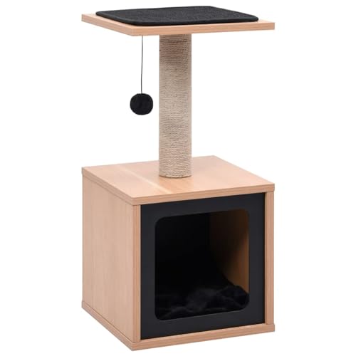 qohoio Katzen-Kratzbaum mit Sisal-Kratzmatte 62 cm Katzenkratzbaum Cat Tree Katzen Kratzbaum Katzen ZubehöR Indoor - 170932 von qohoio