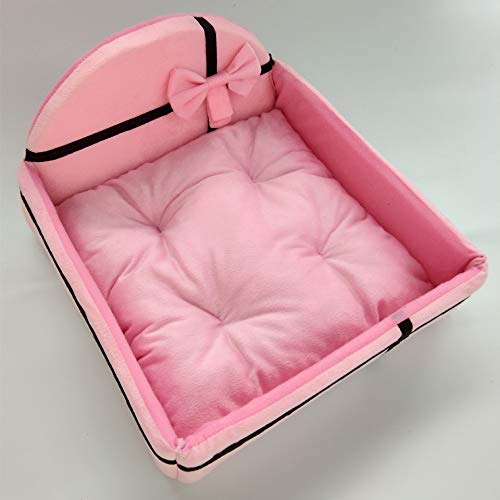 qunxun Hund Kennel Nest Katze Kennel Pet Liefert Hund Bett Haustier Nest Kann Demontiert Werden. Groß (50 x 40cm) Rosa. von qunxun