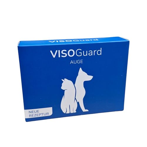 VisoGuard Tabletten für Hunde & Katzen 30 Stück: Unterstützt Sehfähigkeit & Augenwohlbefinden, Mit Lutein & Zeaxanthin, Ideal für Haustieraugenpflege von reboVet