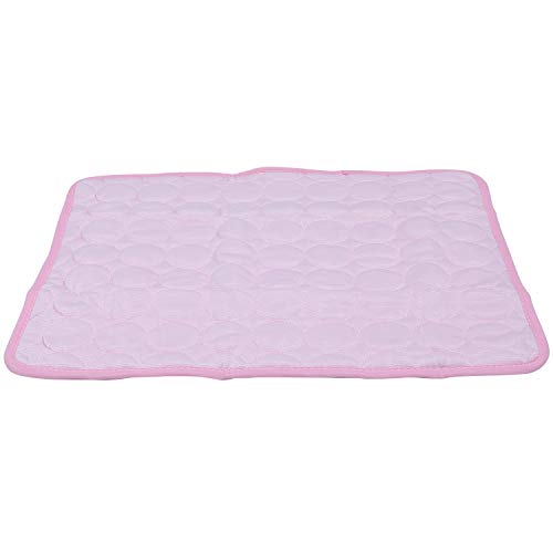 rieder Haustier Pad Sommer KÜHl Matte Hunde Betten Matten Blau Haustier Eis Pad KÜHle Kalte Seide Feuchtigkeitsfeste KÜHler Matratze Kissen 50X40Cm von rieder