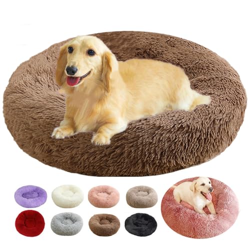 Hundebett, beruhigendes Hundebett, große Größe, Hundebett, Größe und Farbe wählbar (Kaffee, 90 cm) von rngcpto