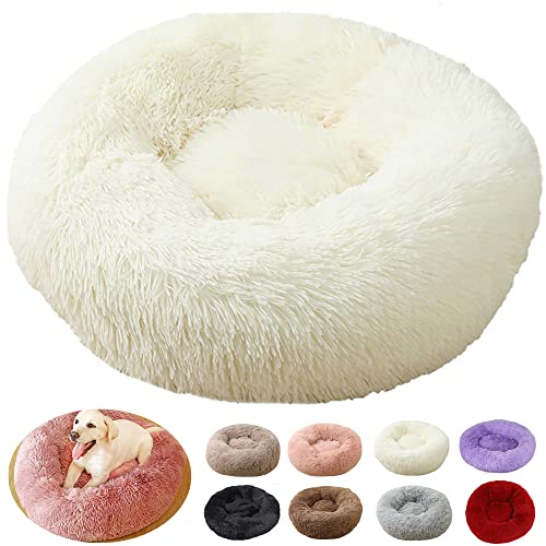 Hundebett XXL, Hundekissen XXL, große Größe, Hundebett XXL, Puppy Love Anti-Stress-Korb Orthopädisch, Mittel (100 cm, weiß) von rngcpto