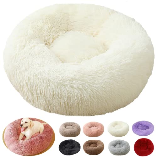 Hundebett XXL, Hundekissen XXL, große Größe, Hundebett XXL, Puppy Love Anti-Stress-Korb Orthopädisch, Mittel (70 cm, weiß) von rngcpto