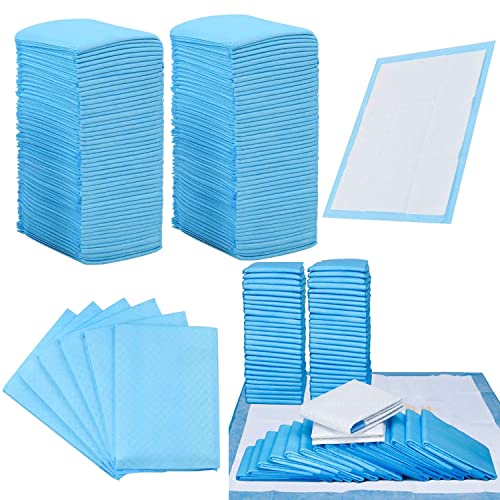 rngcpto Trainingsunterlagen für Welpen, 50 Stück Puppy Training Pads, 45 X 60 cm Ultra saugfähige Hunde Trainingsunterlagen Welpenunterlage Welpen Toilettenmatte (Blau) von rngcpto