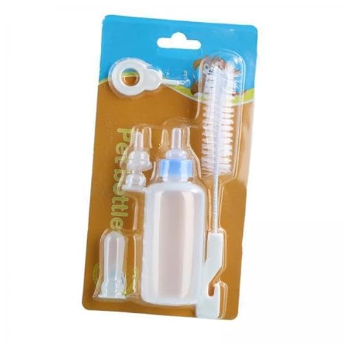 rockible 3X Reinigungsbürste Haustier Fütterung Flasche Kit Welpen Feeder Lamm Milch Flasche für Kleine Tiere von rockible