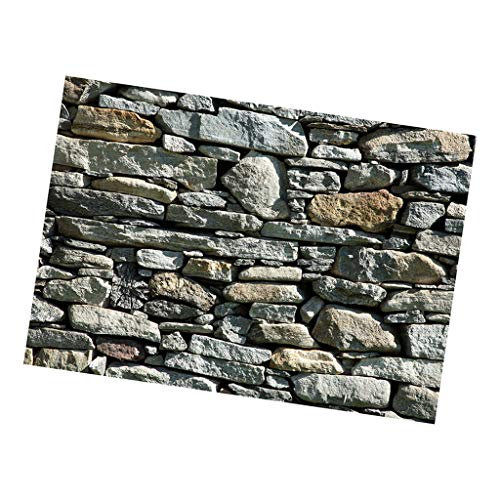 rockible Aquarium Dekorationspapier, Selbstklebend, Ozeanwelt 6 Varianten, Steinwand 76 x 56 cm von rockible