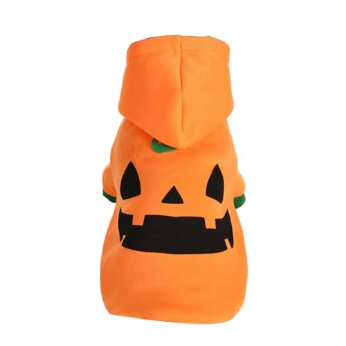 rockible Halloween Kürbis Kostüm für Hund, Katze, Haustier, Cosplay Kostüm, Welpen Hoodie, Partyzubehör, M von rockible