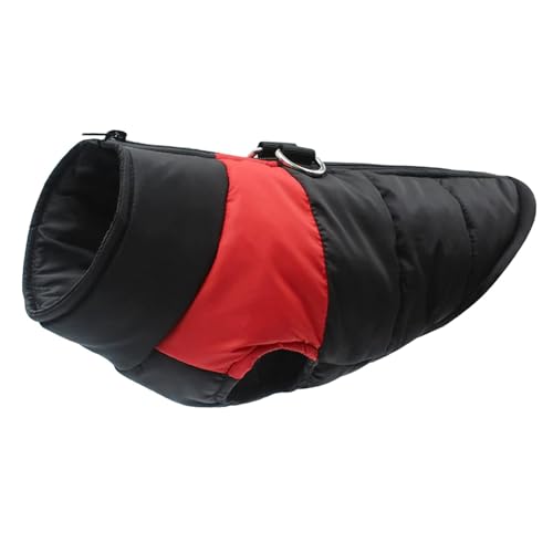 rockible Hundemantel für den Winter, Weste für Hunde, warme Haustierbekleidung für Outdoor-Aktivitäten, 3XL Rot von rockible