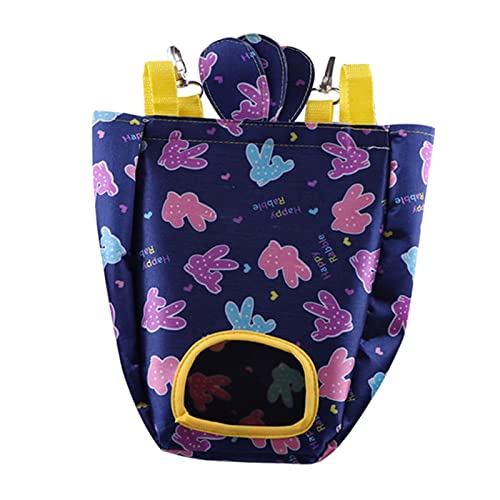 rockible Kaninchen Futterautomat für Kleintiere, Aufhängbare Futtertasche aus robustem Material, Blau von rockible