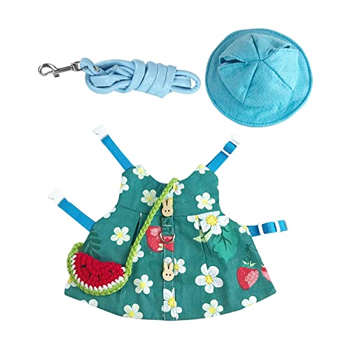 rockible Kaninchen Weste Leine Set für Kleintiere - Modisches Outfit für Ihr Haustier, Blau von rockible