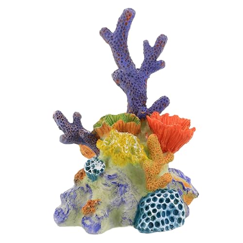 rockible Künstliche Korallenfigur, Skulptur, Bunt, Dekorativ, Multifunktionales Zubehör, Aquarium Landschaft, Aquarium Dekoration, Größe M von rockible