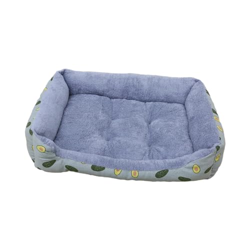 rockible Rechteckiges Bett für Kleine Hunde, Rechteckiges Schlafbett, Haustierkissen, Katzenbett für Den Innenbereich für Kleine Hunde, 50cmx40cm von rockible