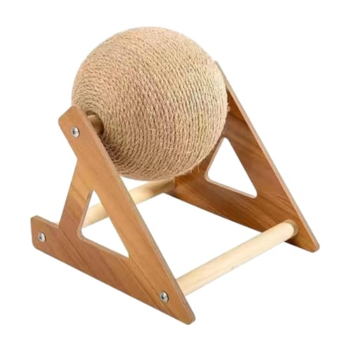 rockible Sisal-Katzenkratzball, Katzenkratzspielzeug, Kitty-Kratzball, langlebig für, kleine, mittelgroße und große Katzen, S von rockible