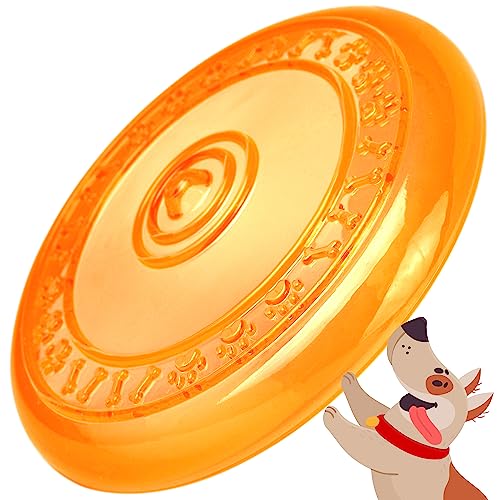 rootsnoot Frisbee FÜR Hunde | weich und super stabil | schwimmfähig | besonders Zahn - schonend | SCHADSTOFF FREI (NEON - Orange) von rootsnoot