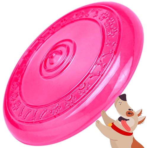 rootsnoot Frisbee FÜR Hunde | weich und super stabil | schwimmfähig | besonders Zahn - schonend | SCHADSTOFF FREI (Neon - Pink) von rootsnoot