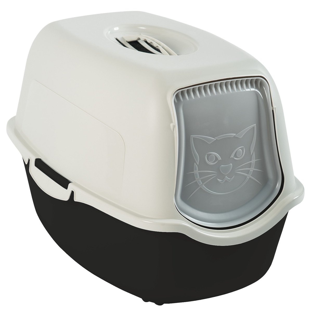 Rotho MyPet Katzentoilette Eco Bailey Schwarz/Weiß von rotho mypet